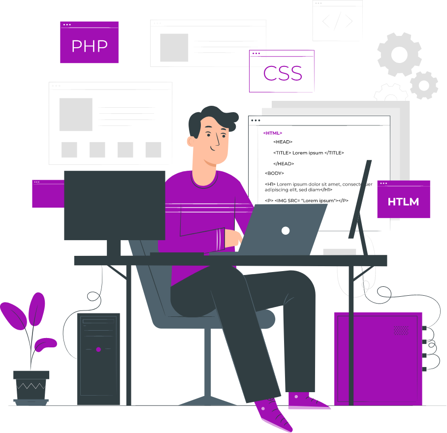 Design of websites and mobile app